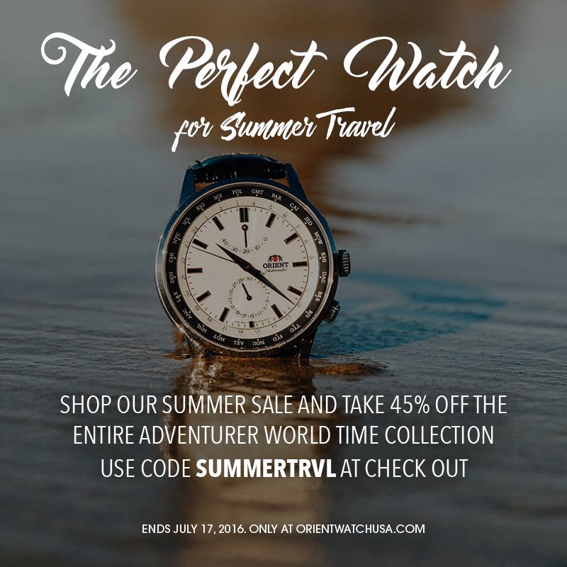 Shop our Summer Sale for the Perfect Travel Watch!