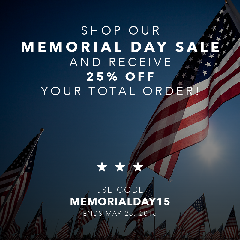 Shop our Memorial Day Sale!