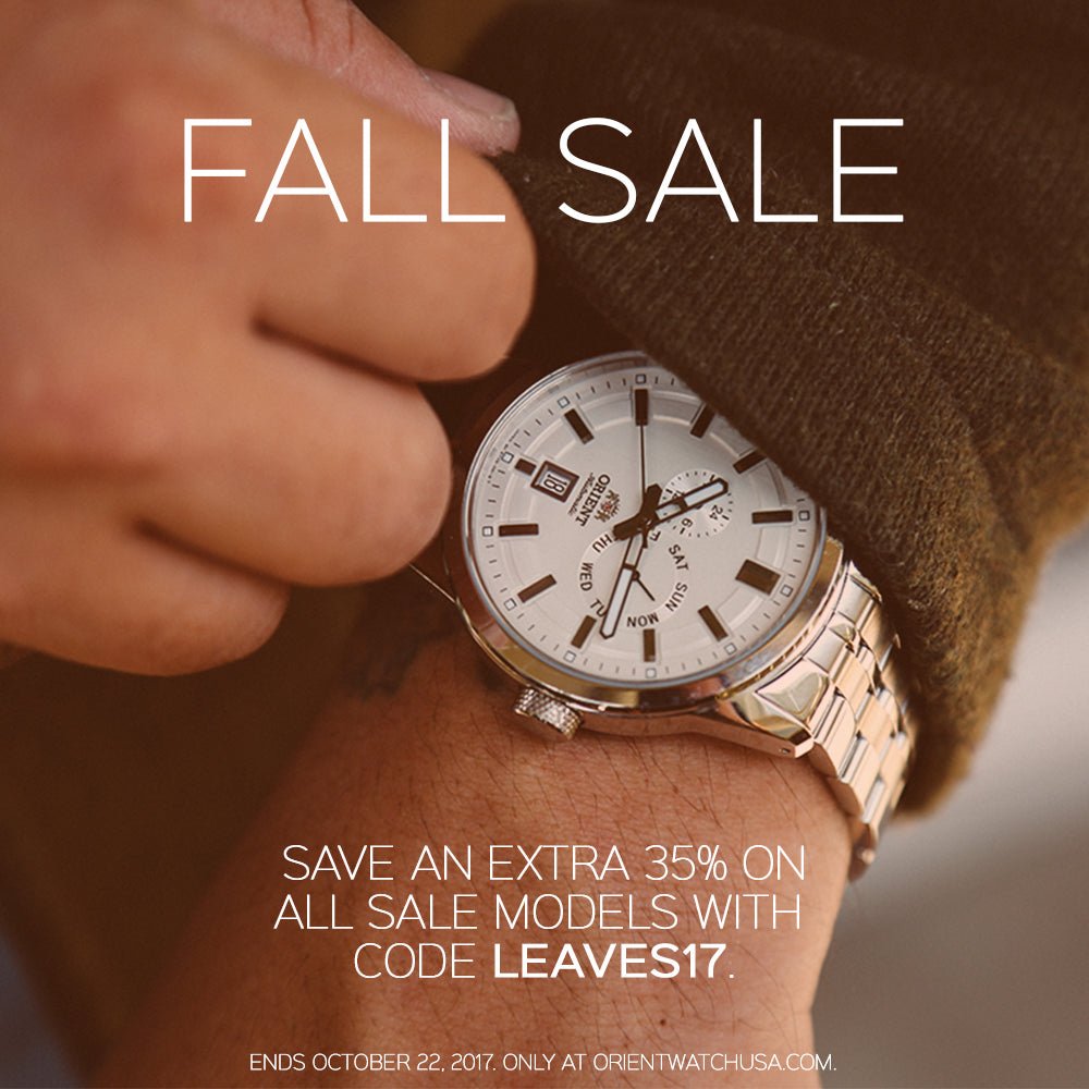 Don't Miss Our Fall Sale! - Orient Watch USA