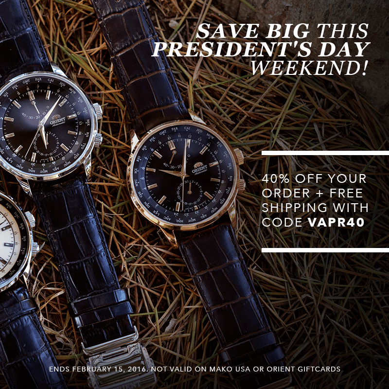 Don't Miss Our President's Day Sale! - Orient Watch USA