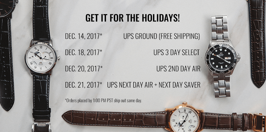 Get it in Time for the Holidays! - Orient Watch USA