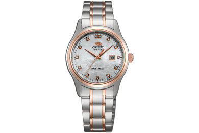 Orient FNR1Q001W0 classic ladies lady's watch silver mother of pearl