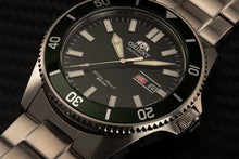 Orient Kanno RA-AA0914E19B sport dive watch 200m silver green