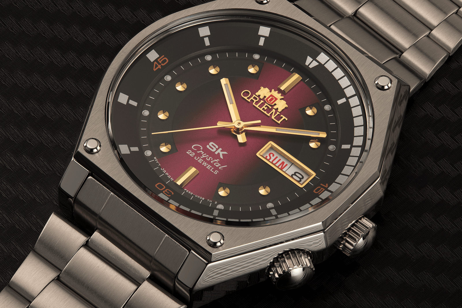 Orient SK Diver RA-AA0B02R19A sport dive retro watch silver red