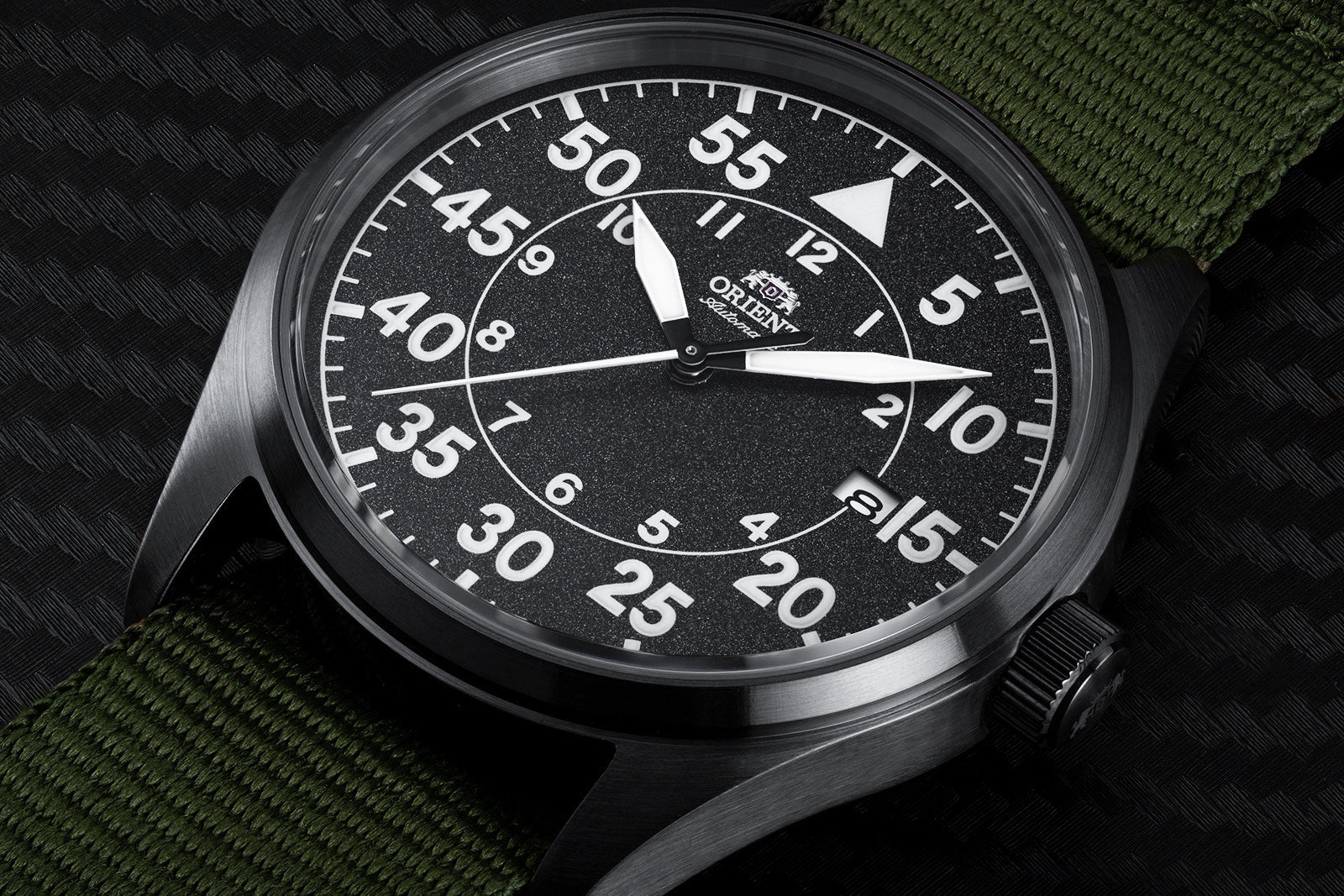 Orient Flight RA-AC0H02N10A sport pilot watch black grey gray