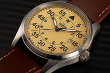 Orient Flight RA-AC0H04Y10A sport pilot watch silver khaki