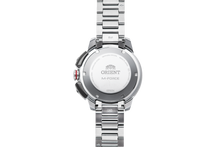 Orient M-Force AC0L RA-AC0L08Y00N sport dive watch ISO 200m sapphire silver orange