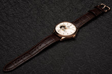 Orient Sun and Moon Open Heart RA-AS0102S10B classic watch sapphire rose gold white